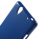 Sony Xperia C4 (E5303, E5306, E5353) Mercury tumši zils cieta silikona (TPU) futrālis
