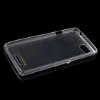 Sony Xperia E3 skaidrus (permatomas) kieto silikono TPU ploniausias pasaulyje dėklas