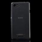 Sony Xperia E3 skaidrus (permatomas) kieto silikono TPU ploniausias pasaulyje dėklas