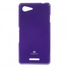 Sony Xperia E3 Mercury violeta cieta silikona (TPU) apvalks