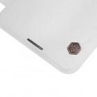 Greznais „Nillkin“ Qin sērijas ādas atvērams balts Sony Xperia E4 (Sony Xperia E4 Dual) maciņš (maks)