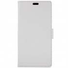 Sony Xperia L1 (G3311, G3312, G3313) atvēramais ādas balts maciņš (maks)