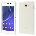 Sony Xperia M2 D2303 Mercury balts cieta silikona (TPU) futrālis