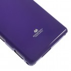 Sony Xperia M2 D2303 Mercury violeta cieta silikona (TPU) futrālis
