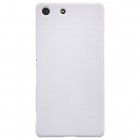 Sony Xperia M5 Nillkin Frosted Shield balts plastmasas apvalks + ekrāna aizsargplēve