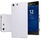Sony Xperia M5 Nillkin Frosted Shield balts plastmasas apvalks + ekrāna aizsargplēve