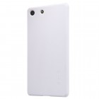 Sony Xperia M5 Nillkin Frosted Shield balts plastmasas apvalks + ekrāna aizsargplēve