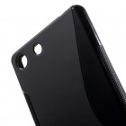 Sony Xperia M5 cieta silikona (TPU) melns apvalks
