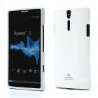 Sony Xperia S Mercury balts cieta silikona (TPU) futrālis