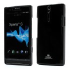 Sony Xperia S Mercury melns cieta silikona (TPU) futrālis