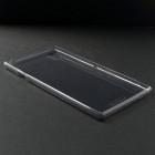 Sony Xperia T3 dzidrs (caurspīdīgs) cieta silikona TPU pasaulē planākais pelēks apvalks