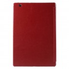 Sony Xperia Tablet Z4 atvēramais sarkans ādas maciņš