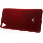Sony Xperia X (F5121, F5122) Mercury sarkans cieta silikona (TPU) apvalks