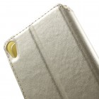 Sony Xperia XA Roar Noble ādas atvēramais zelta futrālis