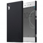 Nillkin Frosted Shield Sony Xperia XA1 (G3121, G3123, G3125, G3112, G3116) melns plastmasas futrālis + ekrāna aizsargplēve