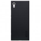 Nillkin Frosted Shield Sony Xperia XA1 (G3121, G3123, G3125, G3112, G3116) melns plastmasas futrālis + ekrāna aizsargplēve
