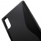 Sony Xperia XZ (Xperia XZs) cieta silikona (TPU) melns apvalks