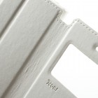 Sony Xperia XZ Roar Noble ādas atvēramais balts futrālis