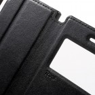 Sony Xperia XZ Roar Noble ādas atvēramais melns futrālis