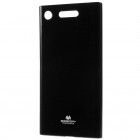 Sony Xperia XZ1 Mercury melns cieta silikona (TPU) apvalks