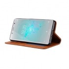 Greznais „Comma“ sērijas ādas atvērams melns Sony Xperia XZ2 Compact futrālis