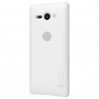 Nillkin Frosted Shield Sony Xperia XZ2 Compact balts plastmasas futrālis + ekrāna aizsargplēve