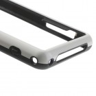 Sony Xperia Z1 compact balts cieta silikona rāmis (sānu apmale, bamperis)