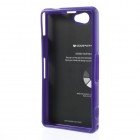 Sony Xperia Z1 Compact Mercury violets cieta silikona (TPU) futrālis