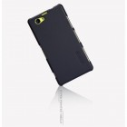 Sony Xperia Z1 Compact Nillkin Frosted Shield melns plastmasas apvalks + ekrāna aizsargplēve