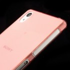 Sony Xperia Z2 dzidrs (caurspīdīgs) cieta silikona TPU pasaulē planākais sarkans futrālis