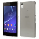 Sony Xperia Z2 dzidrs (caurspīdīgs) cieta silikona TPU pasaulē planākais pelēks futrālis