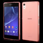 Sony Xperia Z2 dzidrs (caurspīdīgs) cieta silikona TPU pasaulē planākais sarkans futrālis