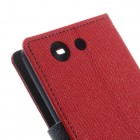 Sony Xperia Z3 Compact Mercury atvērams sarkans maciņš (maks)