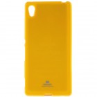 Sony Xperia Z3+ Pluss Mercury dzeltens cieta silikona (TPU) apvalks