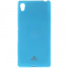 Sony Xperia Z3+ Pluss Mercury gaiši zils cieta silikona (TPU) apvalks