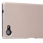 Sony Xperia Z5 Compact Nillkin Frosted Shield zelta plastmasas futrālis + ekrāna aizsargplēve