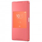 Oficiāls Sony Xperia Z5 Compact Style Cover Window rozs atvērams maciņš SCR44