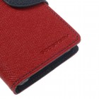 Sony Xperia Z1 Compact Mercury atvērams sarkans maciņš (maks)