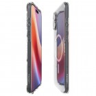 Apple iPhone 16 "Spigen" Liquid Crystal MagFit dzidrs, caurspīdīgs cieta silikona apvalks