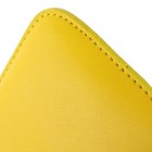 Dzeltena universāla ieliktņa ādas - futrālis (L+ izmērs)