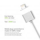 „Wsken“ X-Cable Metal magnētisks lightning USB balts vads 1 m