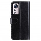 Xiaomi 12 Pro atvēramais ādas melns maciņš (maks)