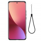 Xiaomi 12 Pro „Shell“ cieta silikona (TPU) melns apvalks