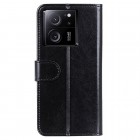 Xiaomi 13T (13T Pro) atvēramais ādas melns maciņš (maks)