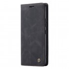 Xiaomi 14 Ultra CaseMe Retro solīds atvēramais ādas melns maciņš - maks