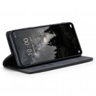 Xiaomi 14 Ultra CaseMe Retro solīds atvēramais ādas melns maciņš - maks