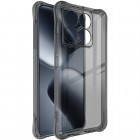 Xiaomi 14T Pro "Imak" pastiprinātas aizsardzības cieta silikona (TPU) caurspīdīgs pelēks vāciņš