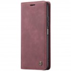 Xiaomi Mi 11 Lite CaseMe Retro solīds atvēramais ādas bordo maciņš - maks