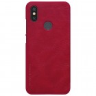 Greznais „Nillkin“ Qin sērijas ādas atvērams sarkans Xiaomi Mi 6X (Xiaomi Mi A2) maciņš