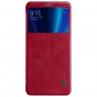 Greznais „Nillkin“ Qin sērijas ādas atvērams sarkans Xiaomi Mi 6X (Xiaomi Mi A2) maciņš